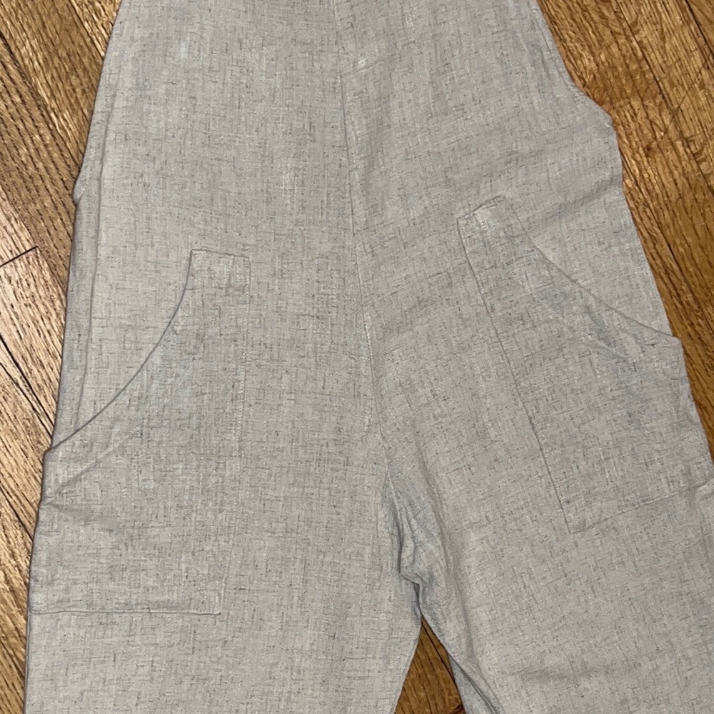 Stillwater Relax fit Linen Blend Some Beachy Overalls - Picture 9 of 17